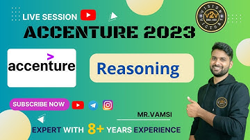 Accenture 2023 | Reasoning | #accenture #v2v #reasoning #job #freshersjobs #campus #placement