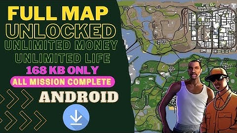 How to unlock full map in gta san| മലയാളം|download media fire 168kb only|Darwins V2