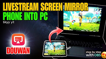 HOW TO SCREEN MIRROR WITH DOUWAN IN ANDROID/ IOS TO PC AND OBS SETTING