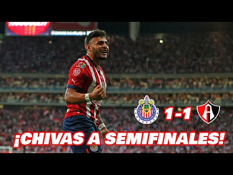 Chivas a la semifinal de Liguilla MX: venció 1-0 a Atlas y se enfrentará al América