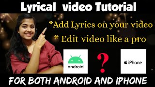 Lyrical Video Tutorial for Android and iOS *Edit video like a pro* screenshot 2