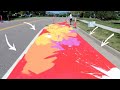 How to paint a street art mural on asphalt - (Supplies Listed)