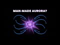 How to Create an Artificial Aurora with a Space Cloud