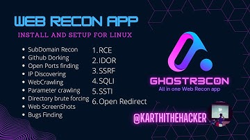 Gh0stR3c0n tool install and usage | d3vnull GUI version | recon automation(Linux OS)
