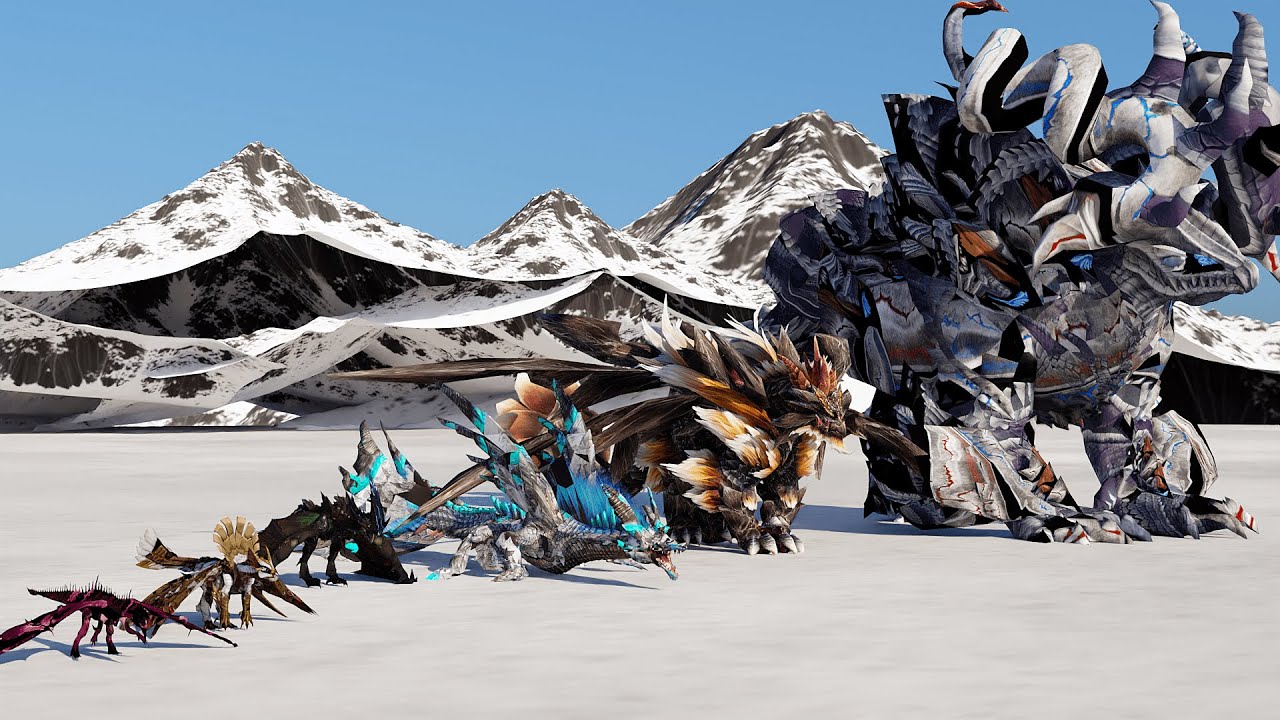 All Monster Hunter Creatures Size Comparison | 3D Size Showcase - YouTube