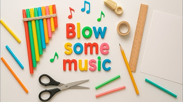 Make a Pan Flute from Drinking Straws 🎶 | Easy DIY Music Craft for Kids 🪈