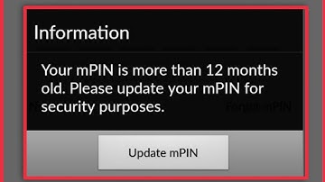 Axis Mobile Your mPIN is more than 12 Months old Please Update your mPIN for security purposes issue