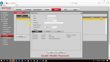 How to Modify Password in CP Plus DVR