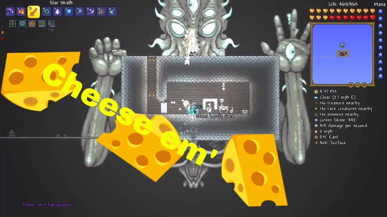 How to Cheese Moon Lord Terraria YouTube