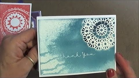 Using Bo Bunny Repositionable Stencils and Glitter Paste