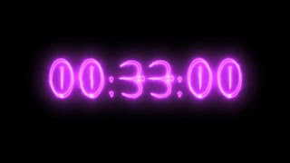 Purple Neon Vampire Timer 33 Minutes (Countdown)