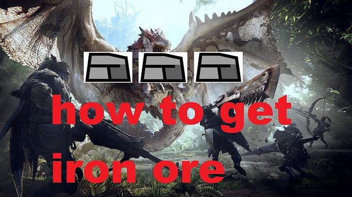 How to get iron ore in Monster hunter world!!!