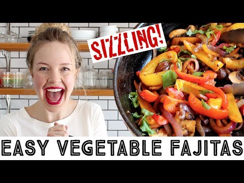 Vegan Fajitas Recipe - Easy Sizzling Vegetable Fajitas!