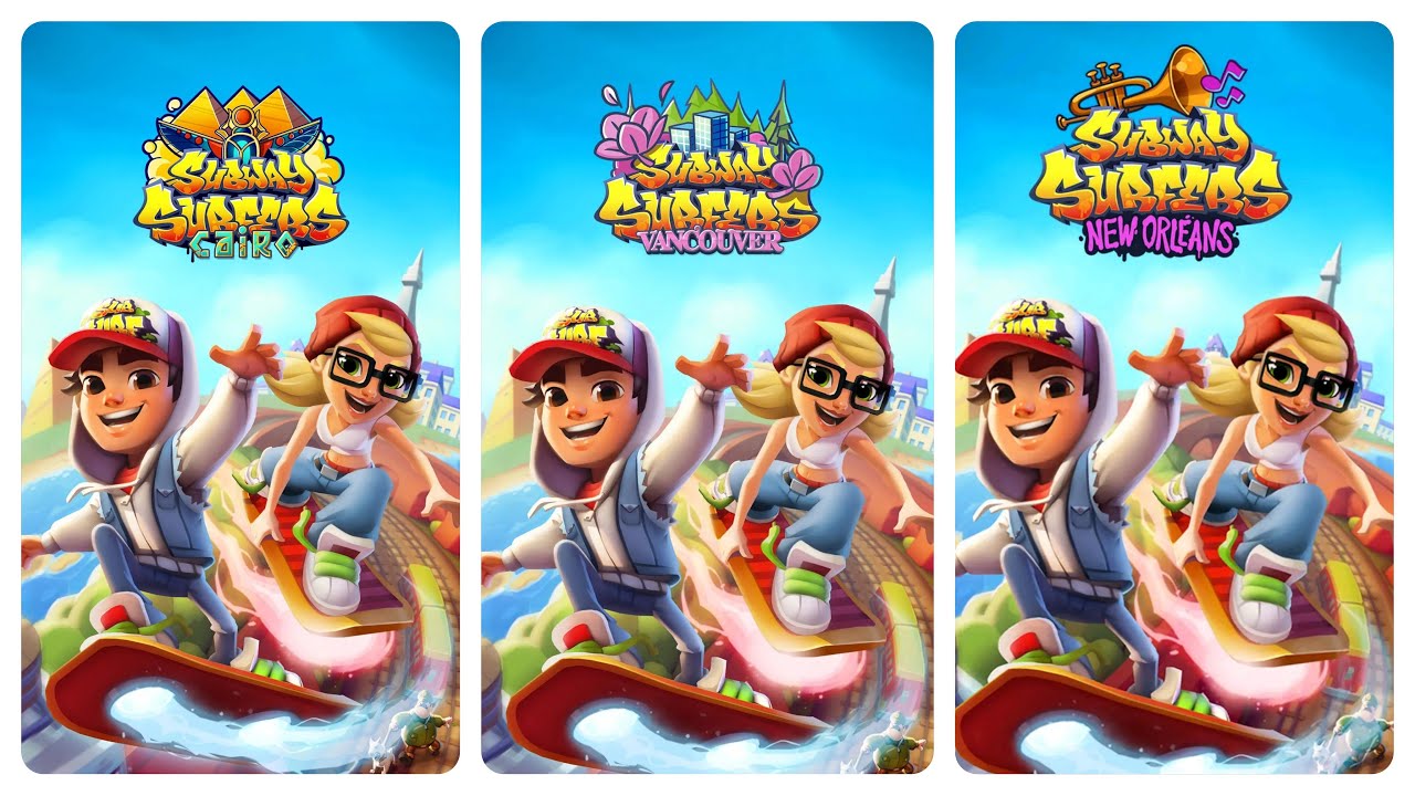 Subway Surfers Vancouver 2022 vs Cairo 2022 vs New Orleans 2024