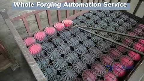 Car gear forging automation ▎Automatic graphite spray system