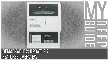 Remarkable 2: Update 2.7 Features Overview