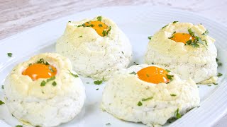 Surprise your family! Cook the eggs like a cloud - everyone will repeat! #eggs #eggscloud