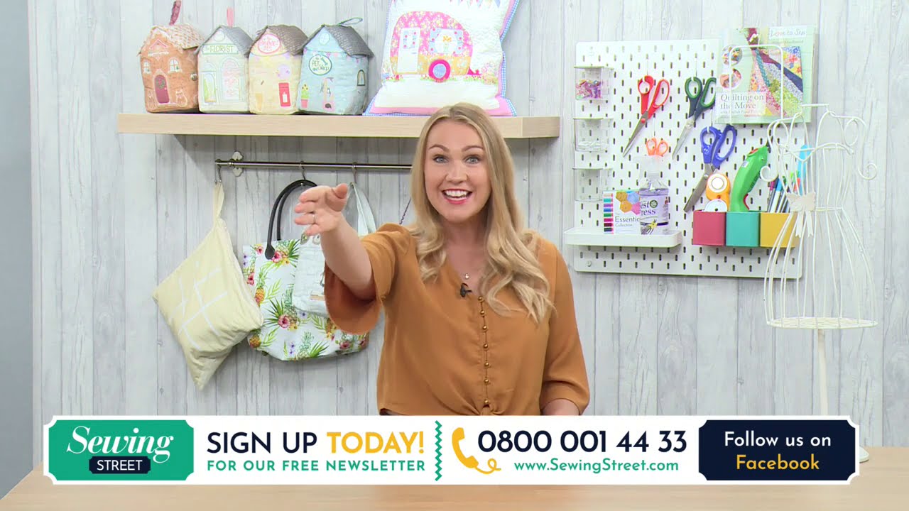 Sewing Street 09/09/2020 Floral Embroidered Bag & Church Doorstop