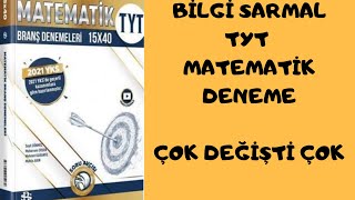 ( ÇOK CİDDİ DEĞİŞİKLİKLER VAR ) BİLGİ SARMAL TYT MATEMATİK 15 Lİ DENEME ( EN SON BASKI )