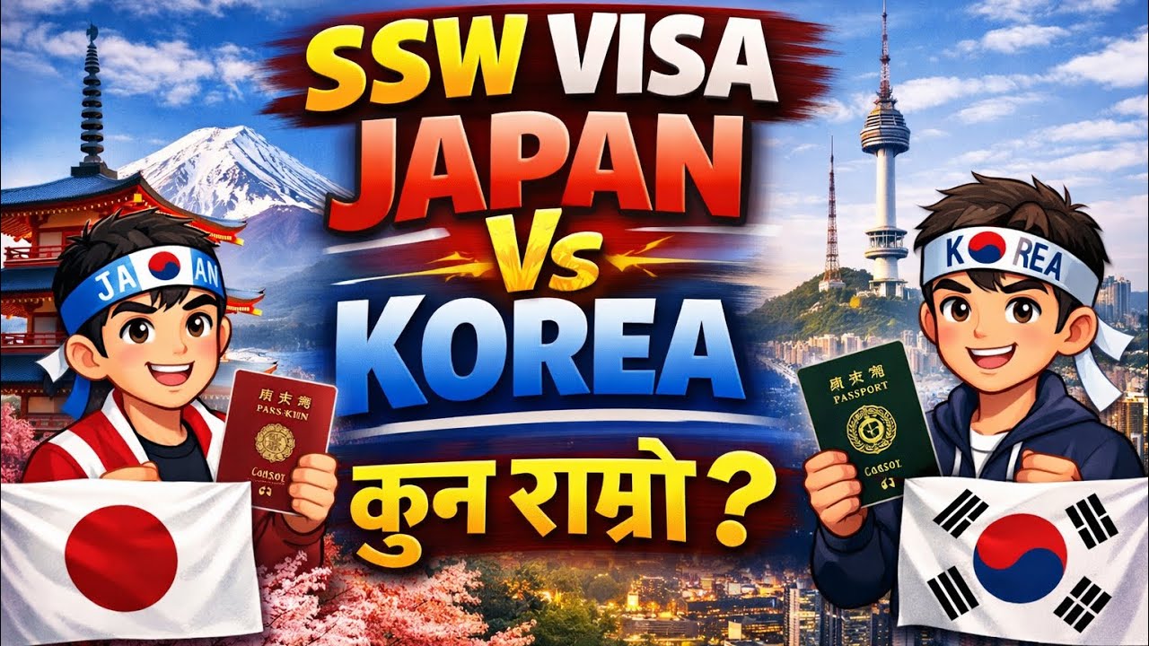 SSW Visa Japan 🇯🇵 Vs Korea 🇰🇷 | कुन देश राम्रो? Salary, Process, Reality🔥