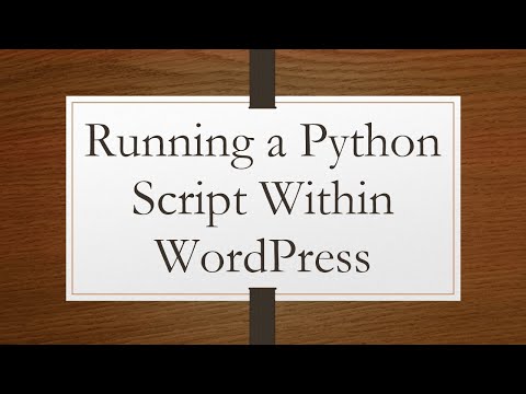 Running a Python Script Within WordPress