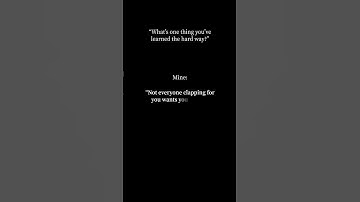 What’s One Lesson You Learned the Hard Way?