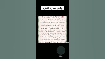 اواخر سورة البقرة #القرآن_الكريم #سورة_البقرة #قران_كريم