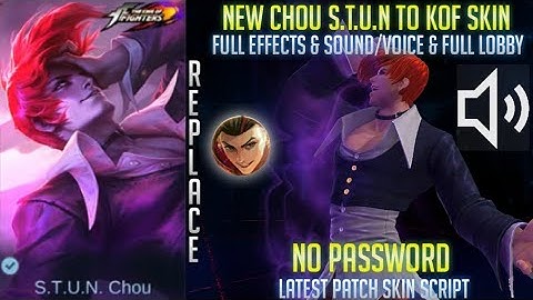 Chou Stun to Kof Skin Script No Password