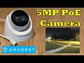 New Amcrest 5 megapixel PoE Security Camera with Color NightVision - Install and Comparison