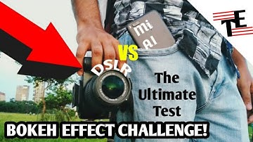 Mi A1 vs DSLR (NIKON D3200) | Portrait Mode / Bokeh Effect Challenge | TechEver