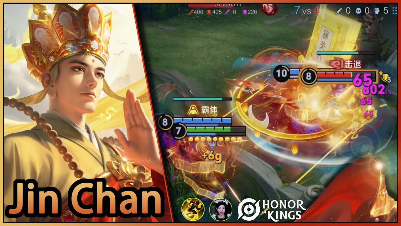 Jin Chan｜a hero that annoys the enemies｜Um herói que irrita os inimigos.｜Honor of Kings