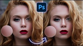 Add Pores & Skin Texture - Photoshop Tutorial