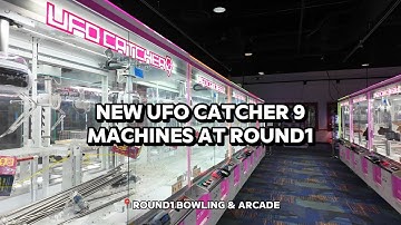 NEW UFO CATCHER 9 CRANE GAME MACHINE AT ROUND1 - CAN YOU GUESS WHICH ONE???