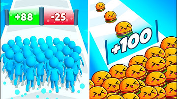 Count Masters Vs Food Run 🍔🍔🍔 Walkthrough All New Max Update Mobile Gameplay OG2358