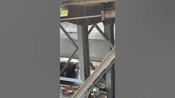 K-Five Construction truck loading up with asphalt in Naperville!