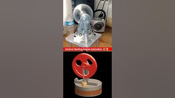 Vertical stealing engine animation video ⚙️👷‍♂️ #engineering #animation #mechanical #3d #cad 🔥