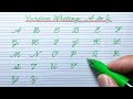 How to write english capital letters abcd  cursive writing a to z  cursive handwriting practice