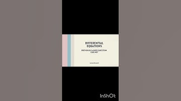 Differential Equations||CSIR NET PYQ #csirnetmathematics #differential #differentialequation