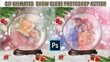 Gif Animated Snow Globe | Free Photoshop Action