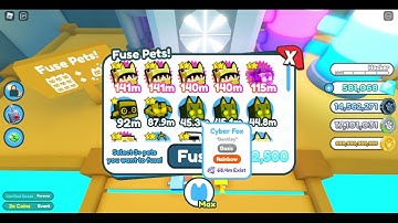 What happens if you fuse 3 rb cyber foxes?? Pet sim X