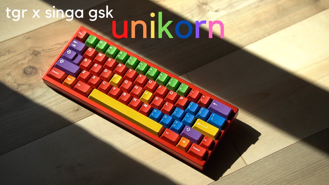 TGR x Singa x GSK Unikorn Keyboard Typing Sound Test Inks on UHMWPE