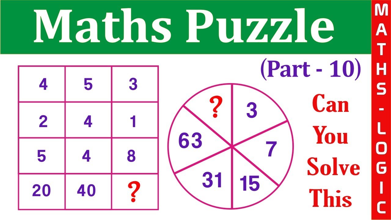 Maths Puzzle (Part 10) | Tricky Maths Puzzle | How To Solve Maths ...