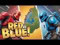 Reaching for DIAMONDS in Fortnite SUPER Red vs Blue!