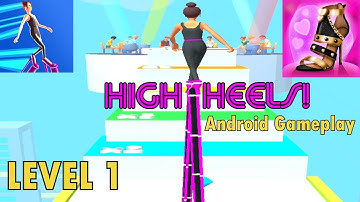 High Heels Level 1 - High Heels Game - High Heels Walking #Shorts