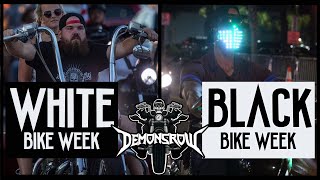 The DARK Story of Myrtle Bike Week: Black And White