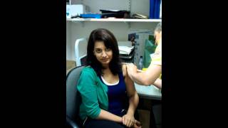 Vidhi gets the flu jab