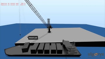 Harbour Crane simulated with AgX Dynamics