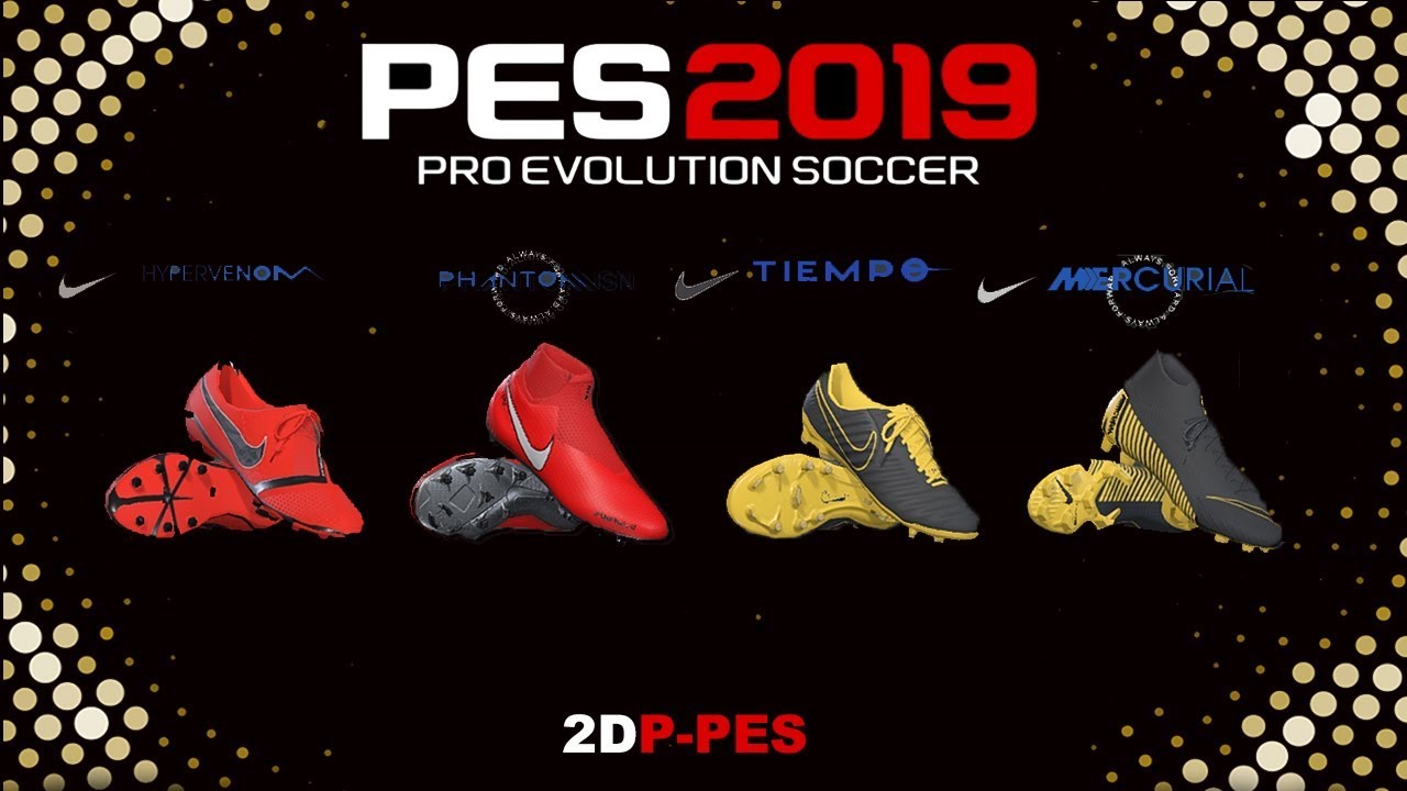 Pacote De Chuteiras 100% Atualizado || Nike Game Over Pack || Pes2019 - YouTube