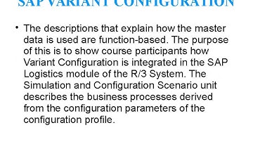 Online Training|Sap Variant Configuration  Training