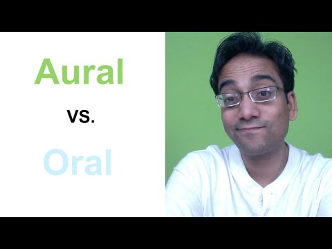 Video: Mikä on Oral Aural -menetelmä?